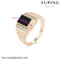 14564xuping respectable high-end trend rings, cubic zirconia diamond finger 18k gold color wholesale rings for men